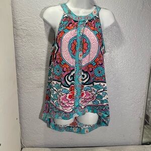 Nicole Colorful Floral Tank Top
